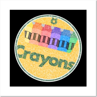 Crayons Circle Design Posters and Art